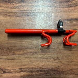 Red Steering Wheel Lock with Keys